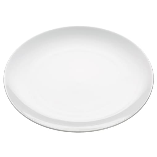 Talerz obiadowy Round, biały, średnica 27,5 cm