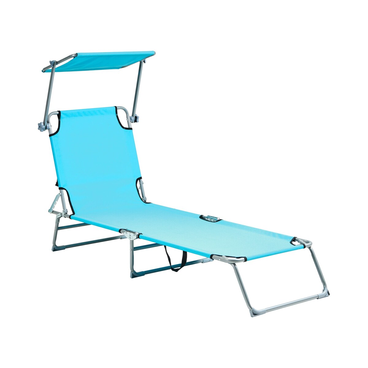 Leżak ogrodowy FOLIGNO Metal Turkusowy