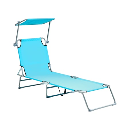 Leżak ogrodowy FOLIGNO Metal Turkusowy