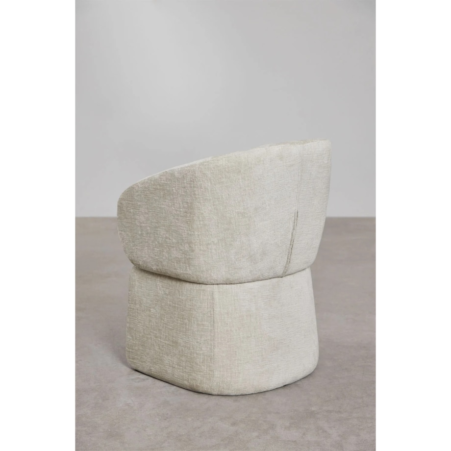 Krzesło do jadalni Vasilis Chenille z podłokietnikami