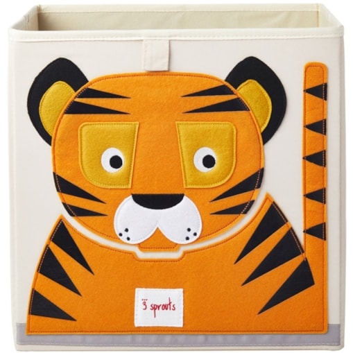 3 Sprouts Pudełko na Zabawki Tygrys Orange