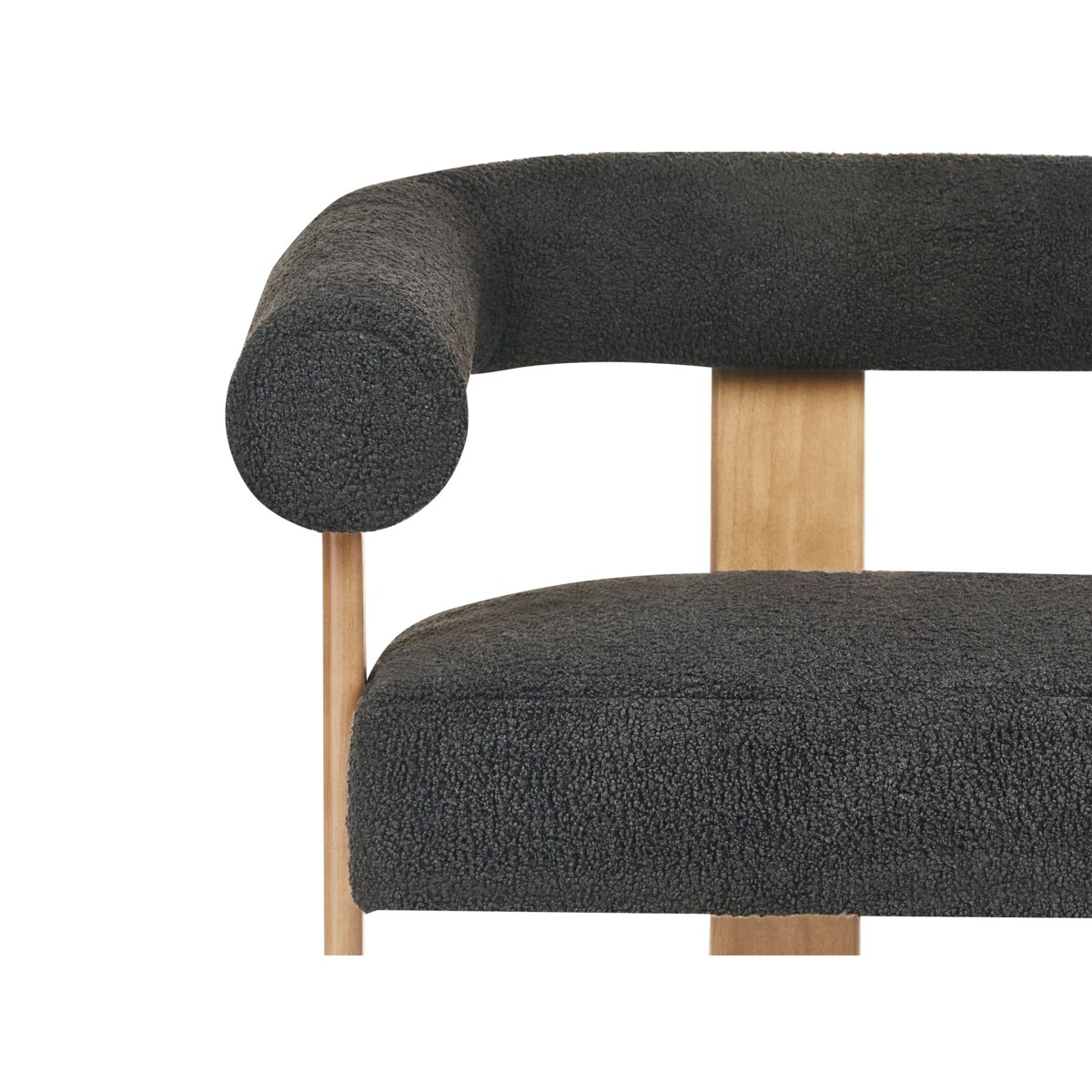 Sofa ILBRO Boucle Czarny dla 2 osób