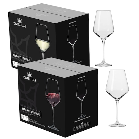 Zestaw Kieliszków Zwieglas 550ml do wina czerwonego 6szt + Kieliszki do wina białego 450ml 6szt