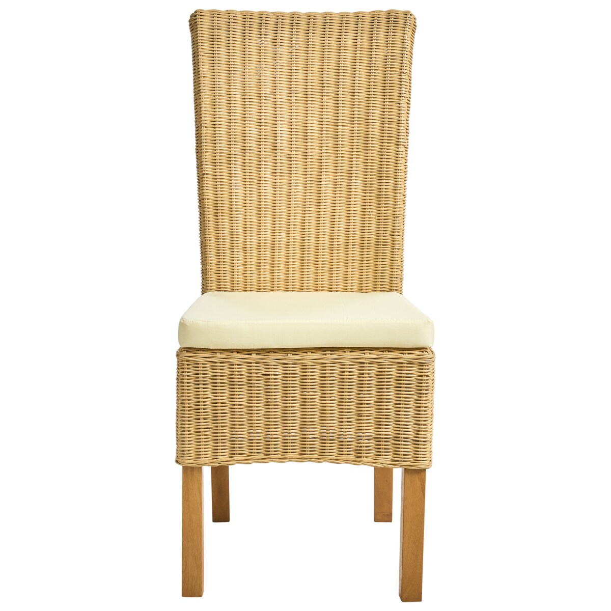 Zestaw 2 krzeseł do jadalni ANDES Rattan Naturalny