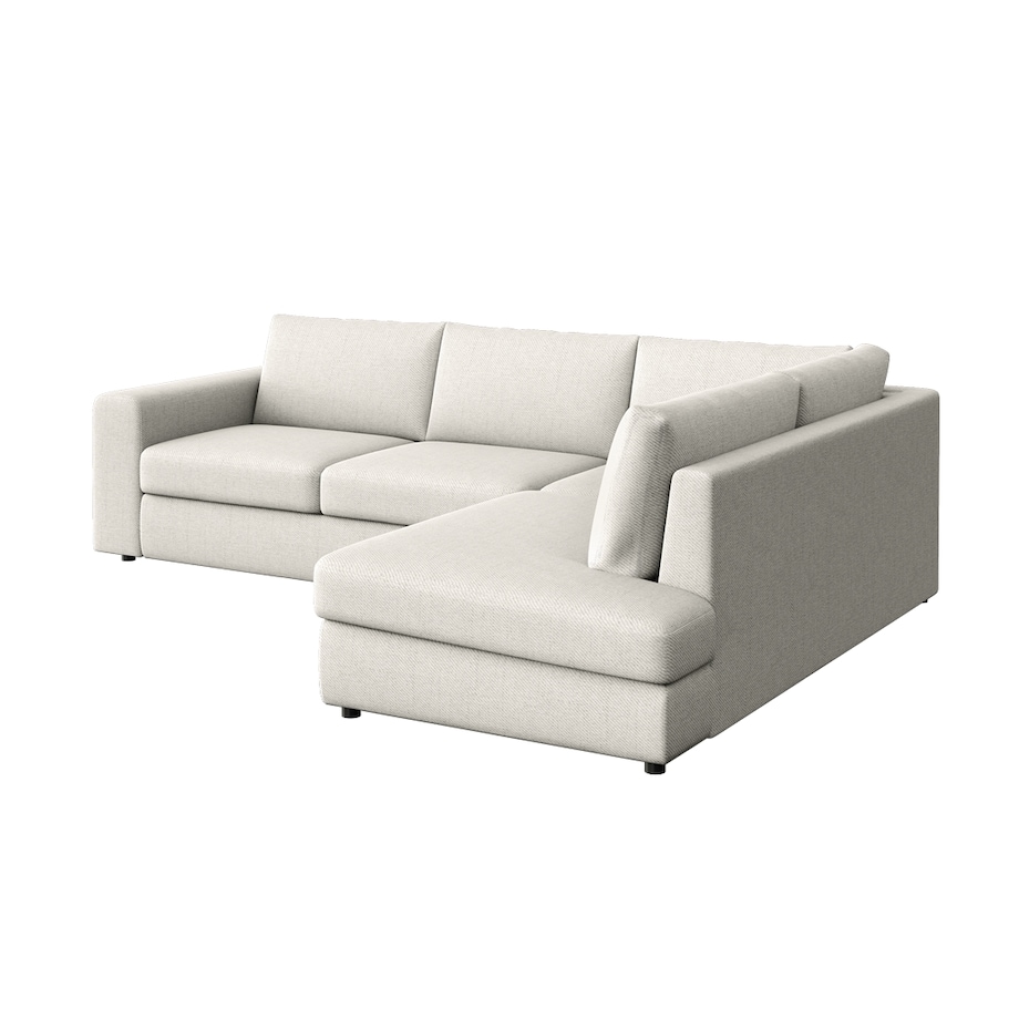 Sofa narożna prawa Baga kremowa