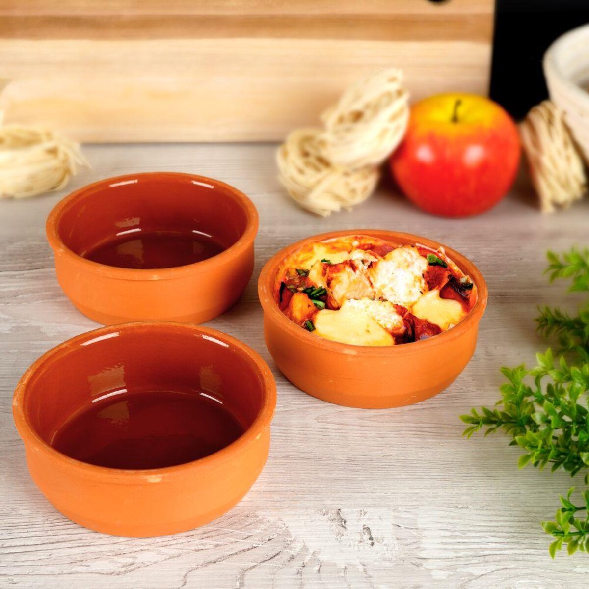 Miseczka miska Kokilka do Zapiekania 3 sztuki 200 ml Żaroodporne Zestaw