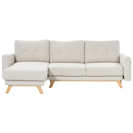 Sofa narożna prawostronna beżowa SIRO