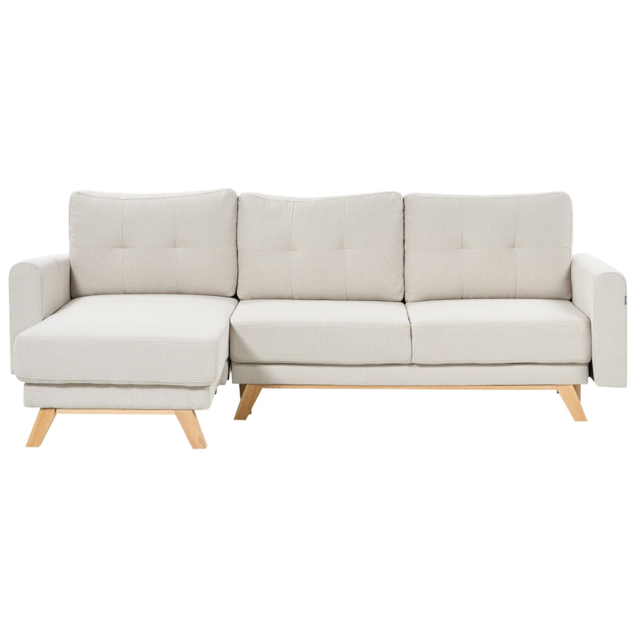 Sofa narożna prawostronna beżowa SIRO