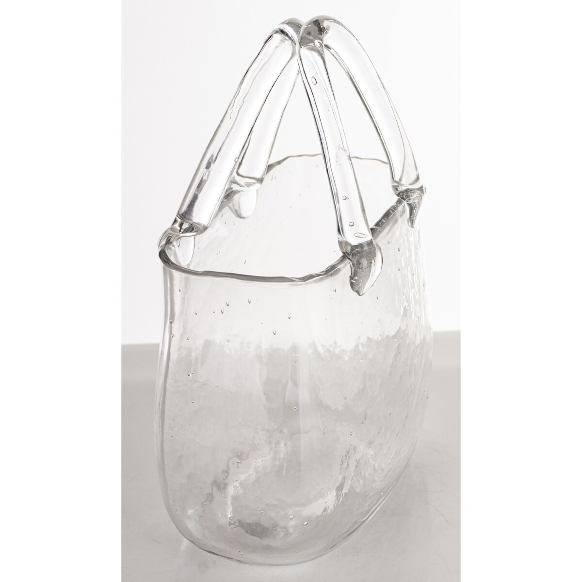 Wazon szklany 25x16x16 cm TORBA przeźroczysta