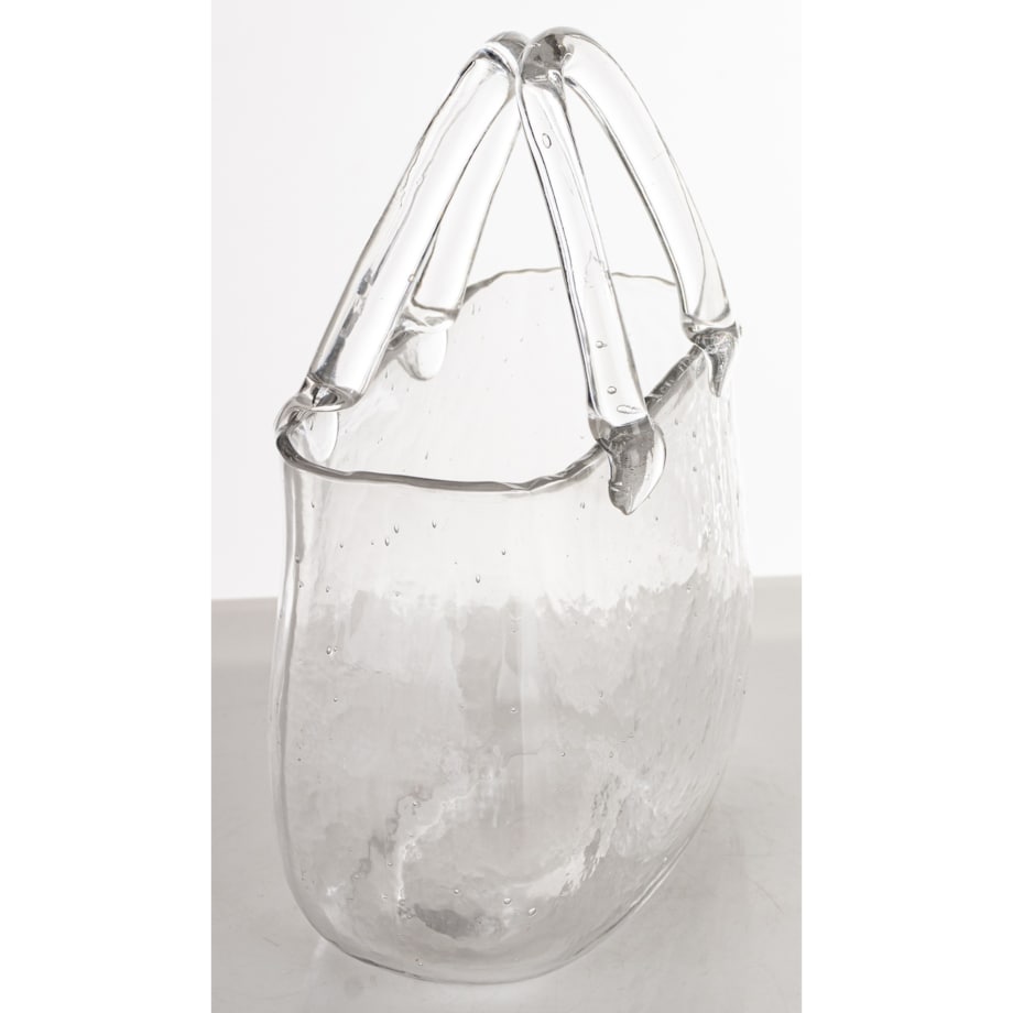 Wazon szklany 25x16x16 cm TORBA przeźroczysta