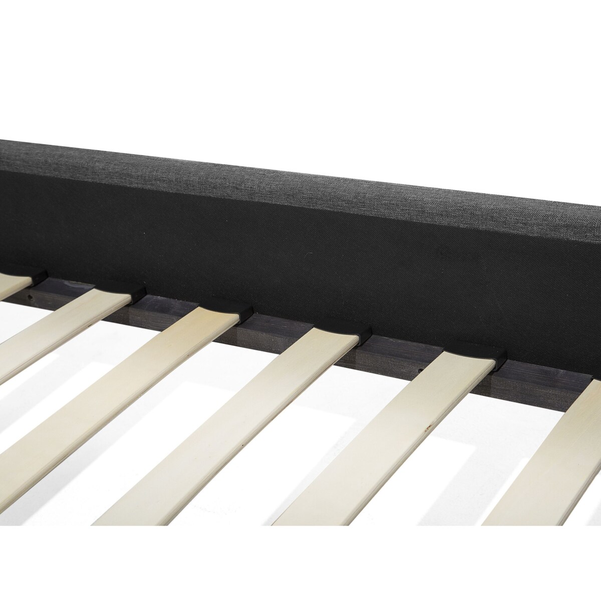 Łóżko tapicerowane 180 x 200 cm szare MONTPELLIER