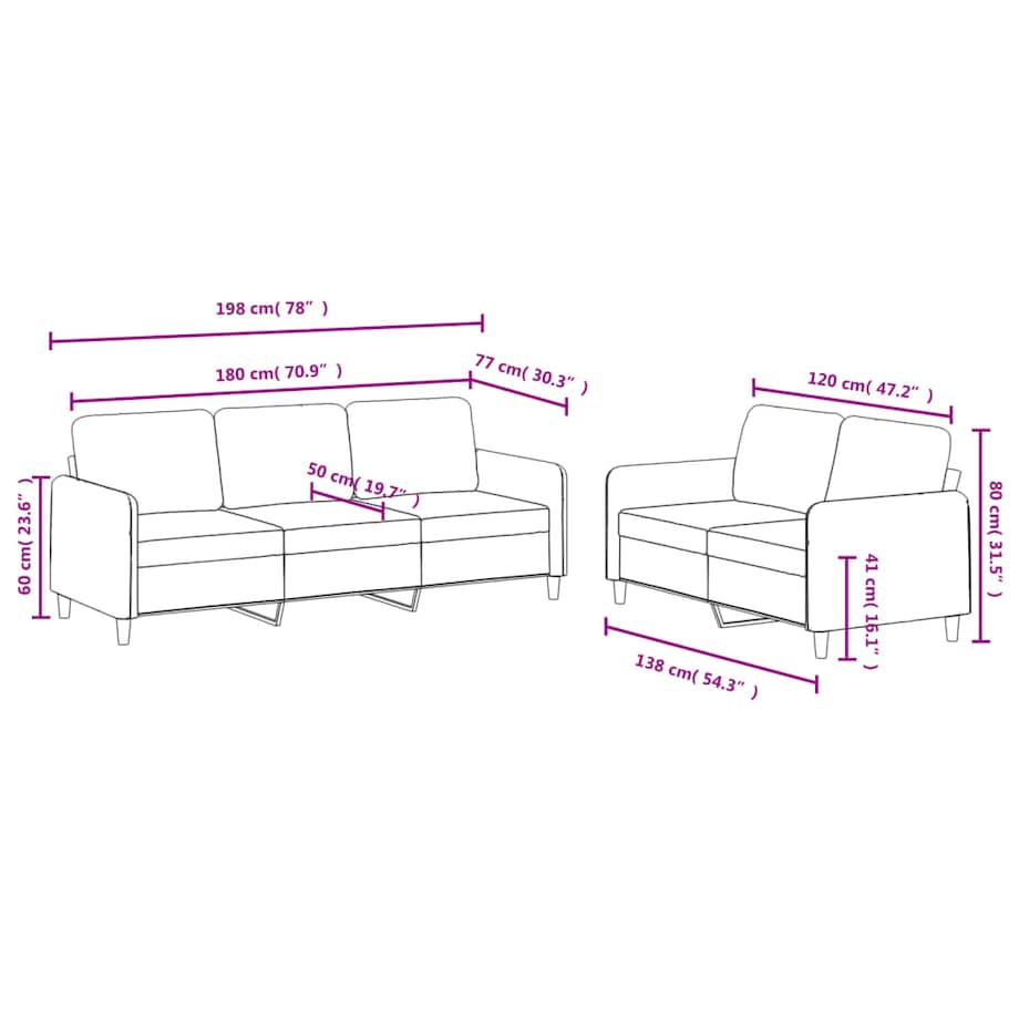 vidaXL 2-cz. komplet wypoczynkowy, ciemnozielony, aksamitny