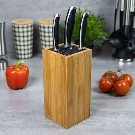 Uniwersalny stojak blok do noży KRISBERG brązowy