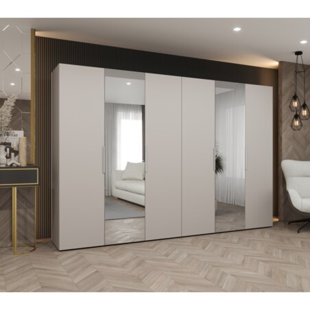 Szafa uchylna otwierana MARBELLA 2 300 wys. 202 cm Kaszmir + u. Kaszmir