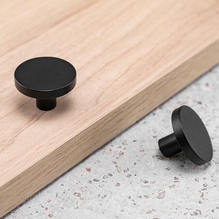 Gałka do mebli uchwyt meblowy czarna klasyczna minimalistyczna do szafek szuflad 30mm