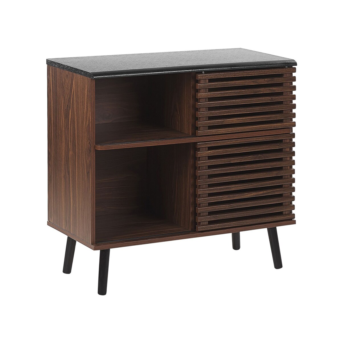 Szafka dwudrzwiowa ciemne drewno PERTH