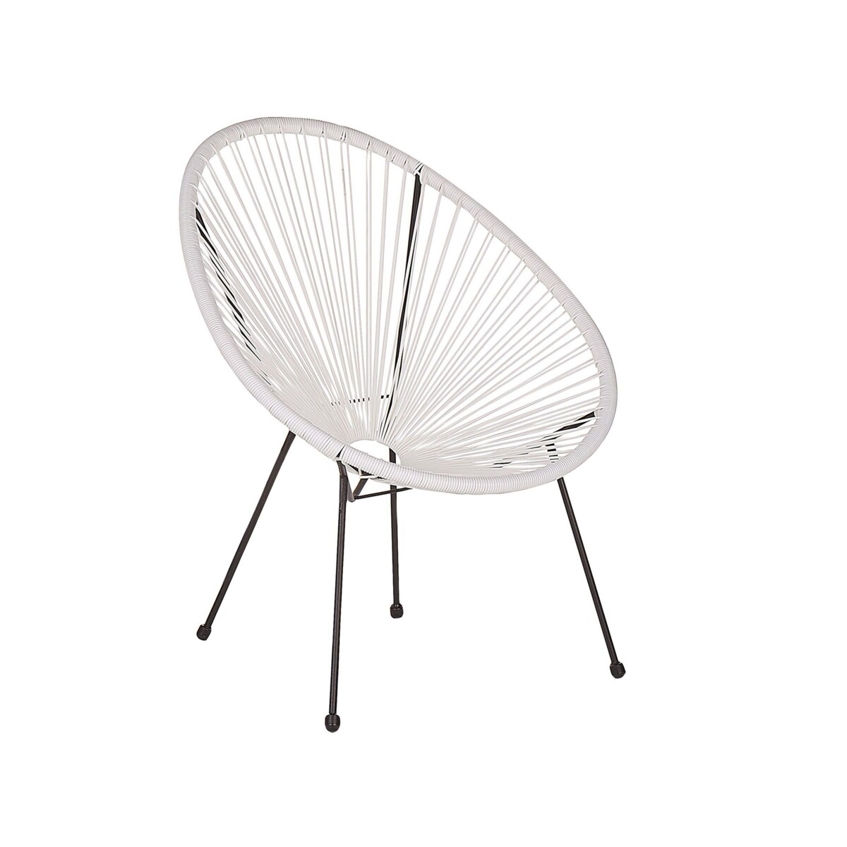 Zestaw mebli balkonowych z technorattanu biały ACAPULCO II