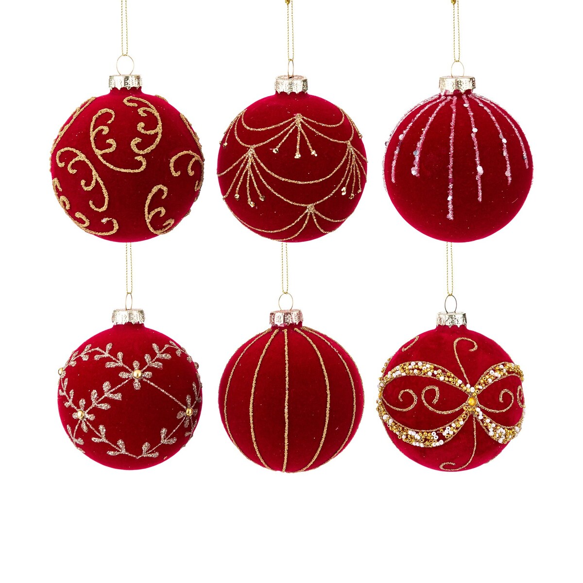 Bombki szklane komplet 12 szt. Ø 8 cm OLEKS