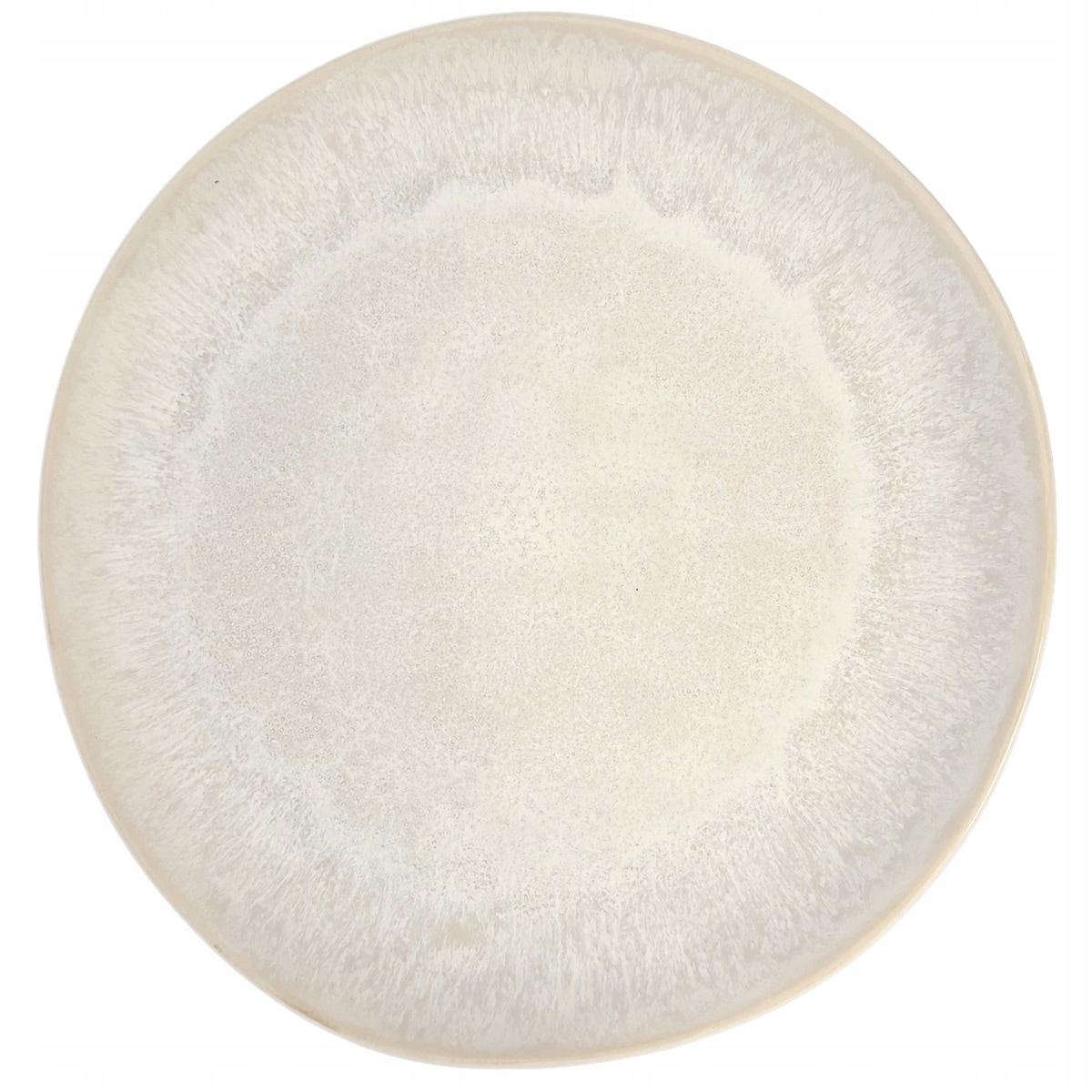 TALERZ OBIADOWY PŁYTKI PŁASKI DUŻY 28cm CERAMICZNY BEŻOWY NA SZTUKI SERWIS