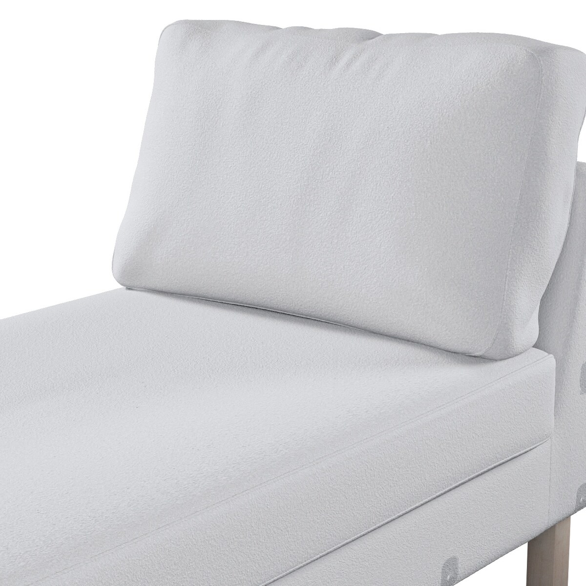 Pokrowiec na szezlong Karlstad wolnostojący, krótki, biała bukla, 80 x 160 x 80 cm, Boucle Teddy