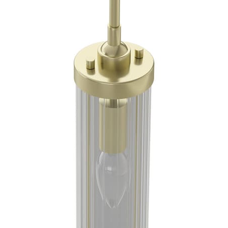 Glamour LAMPA wisząca Fiatto l Old Gold Orlicki Design szklana OPRAWA tuba ZWIS crystal złoty przezroczysty