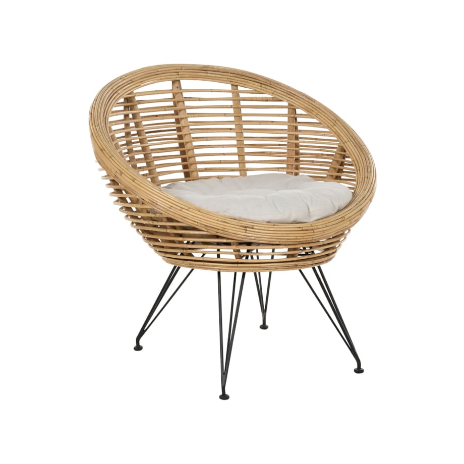 Krzesło rattanowe naturalne MARATEA