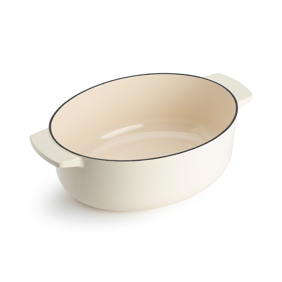 KitchenAid Garnek żeliwny owalny 5,6 l - Almond Cream