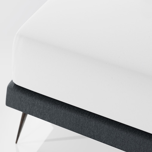 Prześcieradło białe 180x200 PAN MATERAC elastyczne bawełniane z gumką