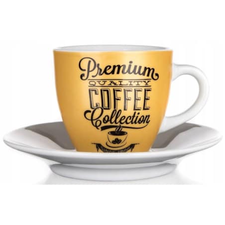 FILIŻANKA DO KAWY ESPRESSO 2 x 90 ml BANQUET dekorowana mała kubek prezent