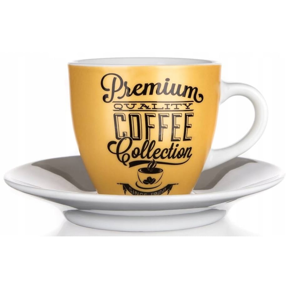 FILIŻANKA DO KAWY ESPRESSO 2 x 90 ml BANQUET dekorowana mała kubek prezent