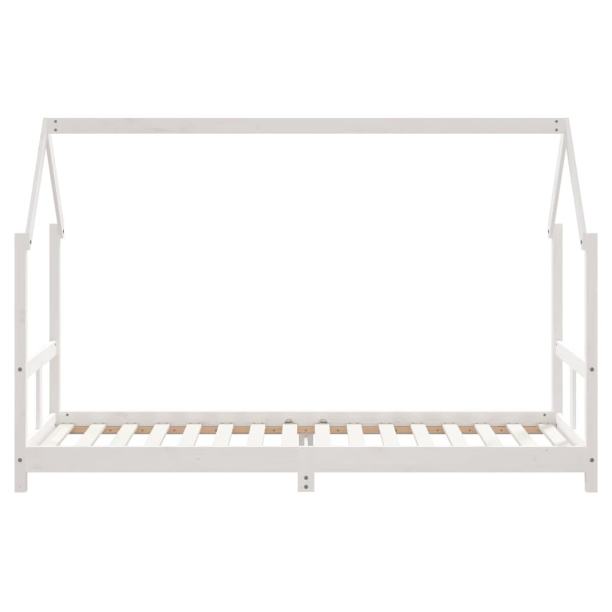 vidaXL Rama łóżka dla dzieci, biała, 80x200 cm, drewno sosnowe
