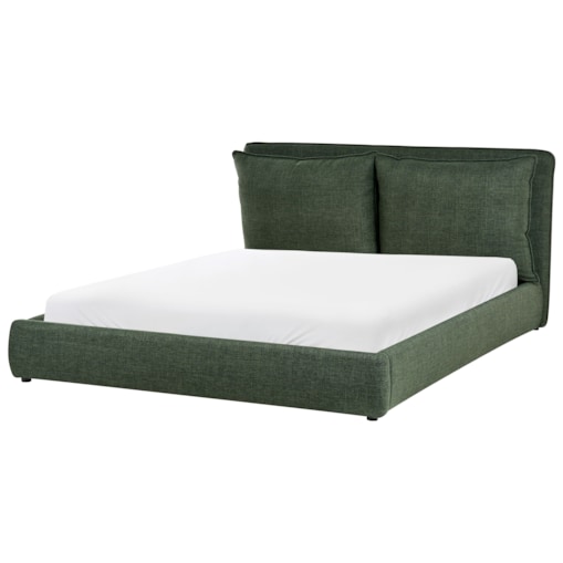 Łóżko BAJONNA 160 x 200 cm Ciemnozielony
