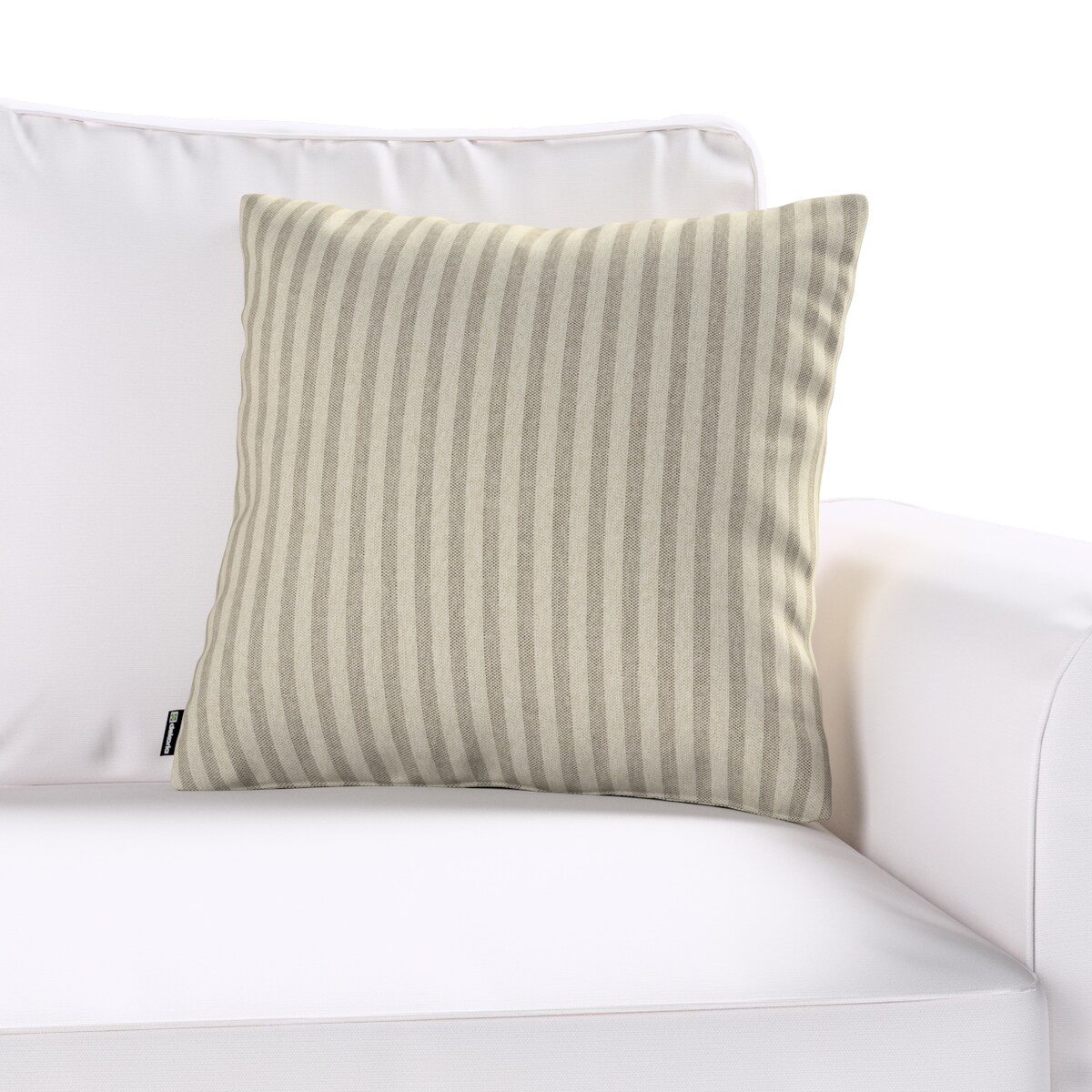 Poszewka Kinga na poduszkę 50x50 beżowo-brązowe paski