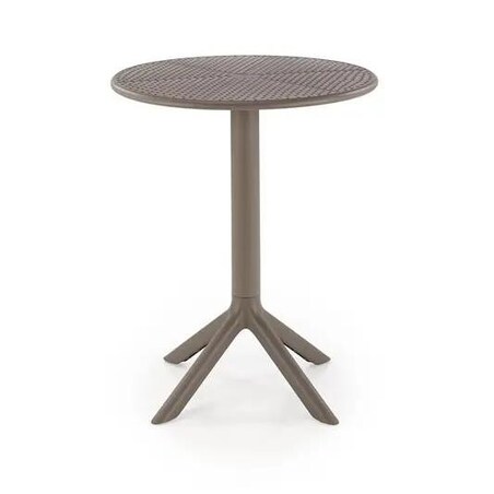 Stolik ogrodowy CALVO 60x60 khaki z tworzywa PVC