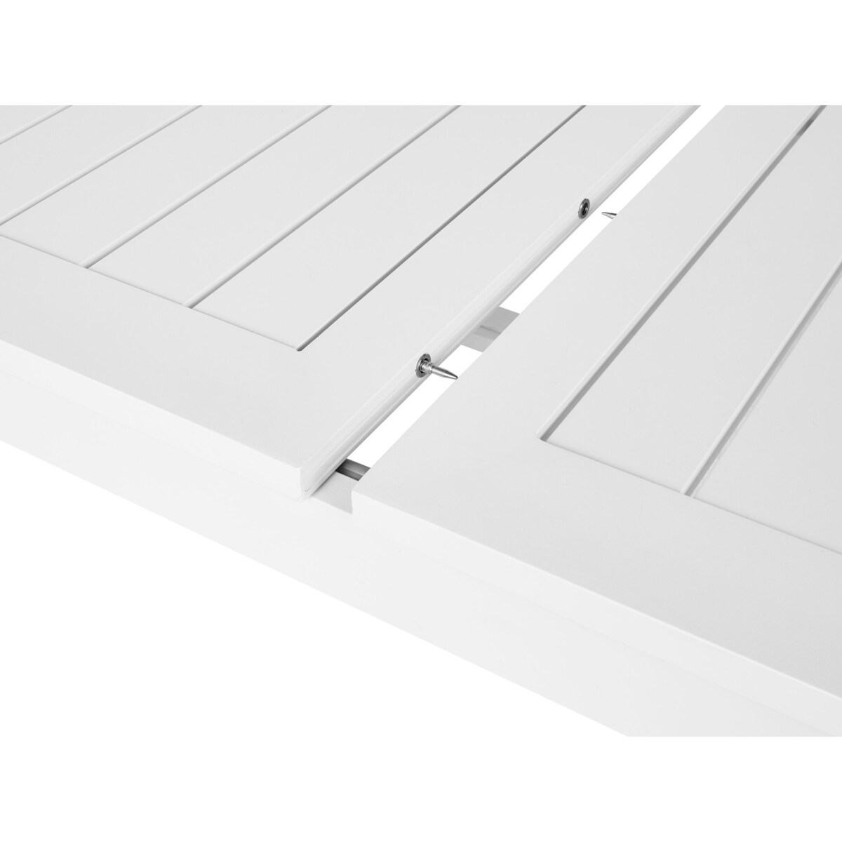 Stół ogrodowy 180/240 x 90 cm Plastik Biały SKALOMA