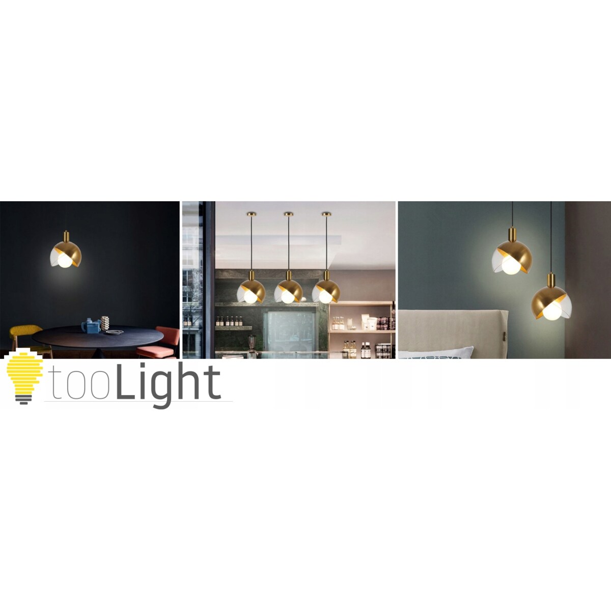 Lampa Sufitowa Wisząca Szklana Metalowa Złota Gold