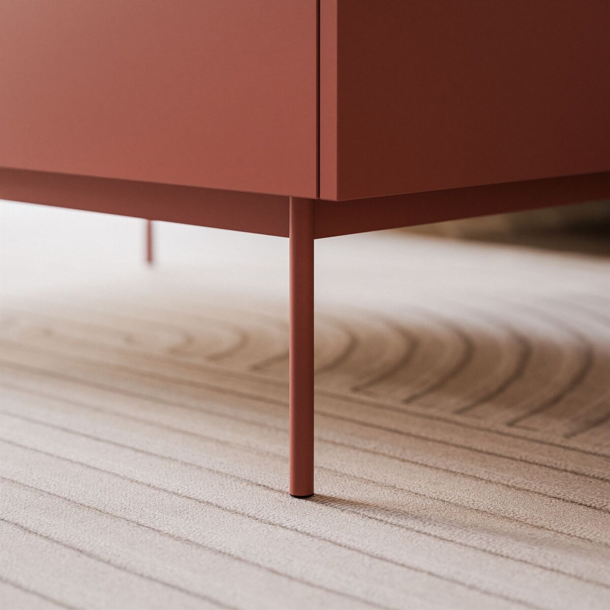 Ława ESSENCE L97 z szufladą ceramic red dąb linea