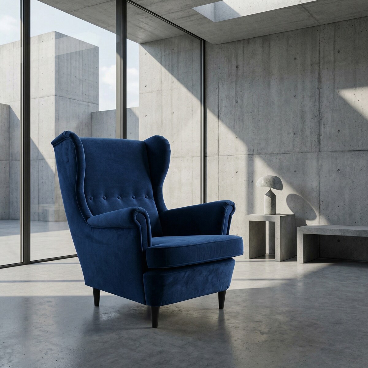 Fotel uszak Velvet Ocean