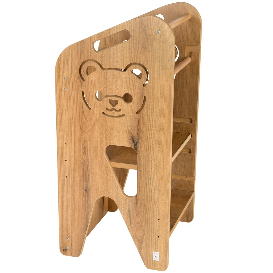 Pomocnik Kuchenny dla dzieci helper miś regulowany MDF drewno Verk.design