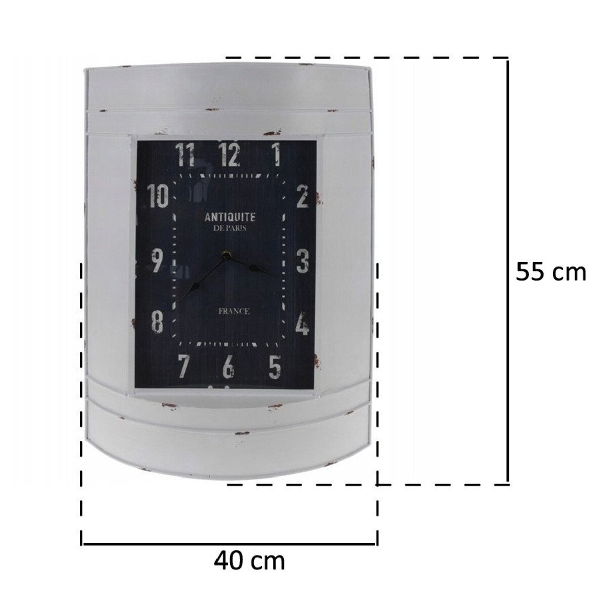 Zegar ścienny ANTIQUITE de PARIS, metalowy