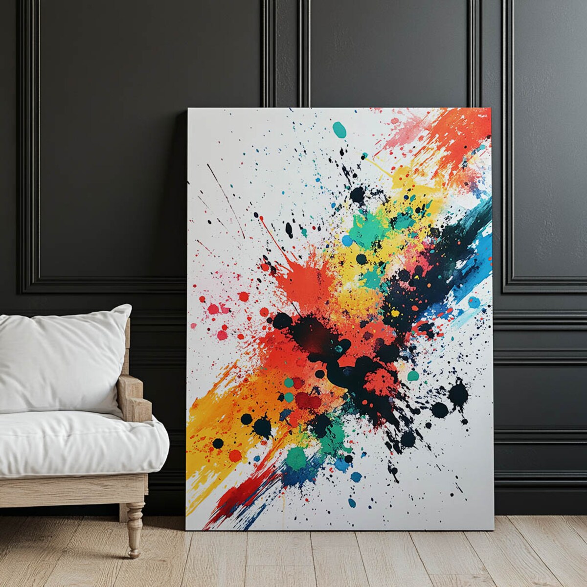 Eksplozja Kolorów, 50x70 cm, bez ramy, płótno premium na blejtramie