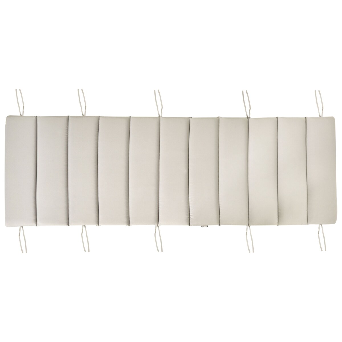 Poduszka na leżak ogrodowy BRESCIA PREMIUM 180 x 60 cm Beżowoszary