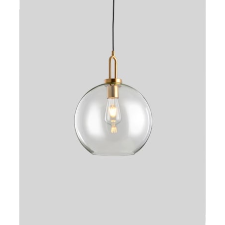 Lampa Sufitowa Wisząca Szklana E27 Kula Złota 25Cm