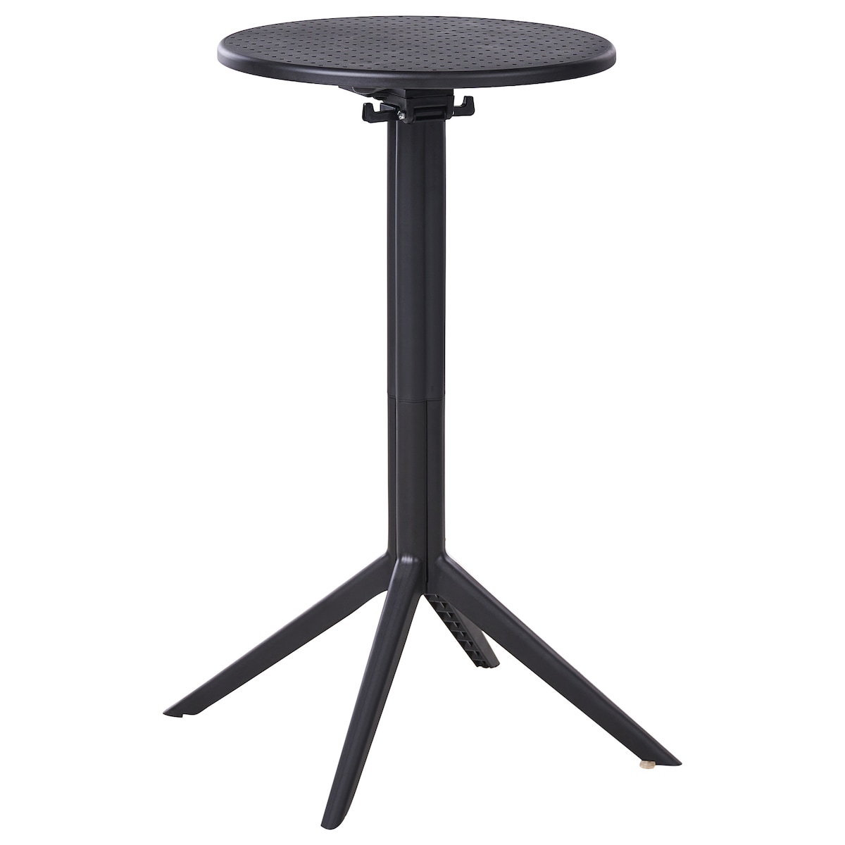Stolik ogrodowy barowy LEGRENA 60 cm 60 cm Czarny