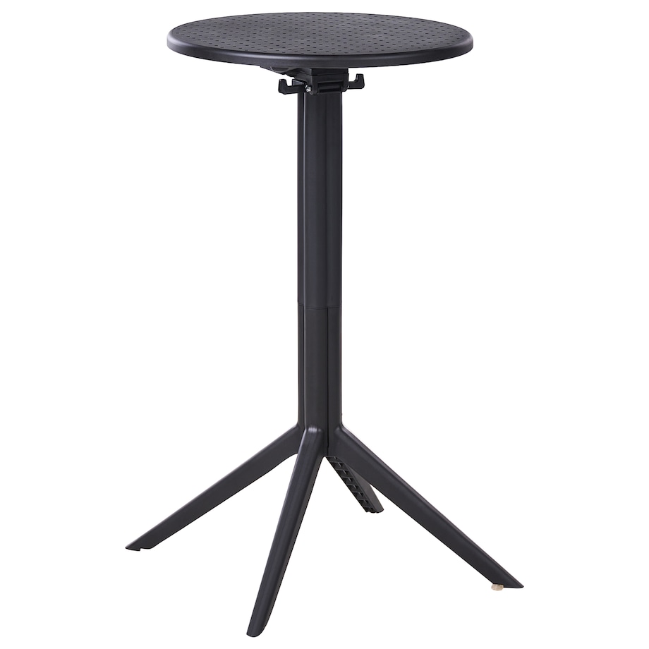Stolik ogrodowy barowy LEGRENA 60 cm 60 cm Czarny