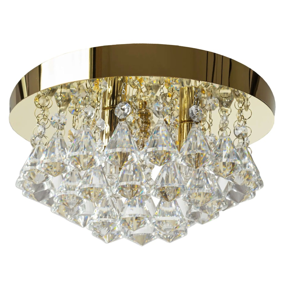 Lampa Sufitowa Wisząca App1655-3Cp Złoty, Metal
