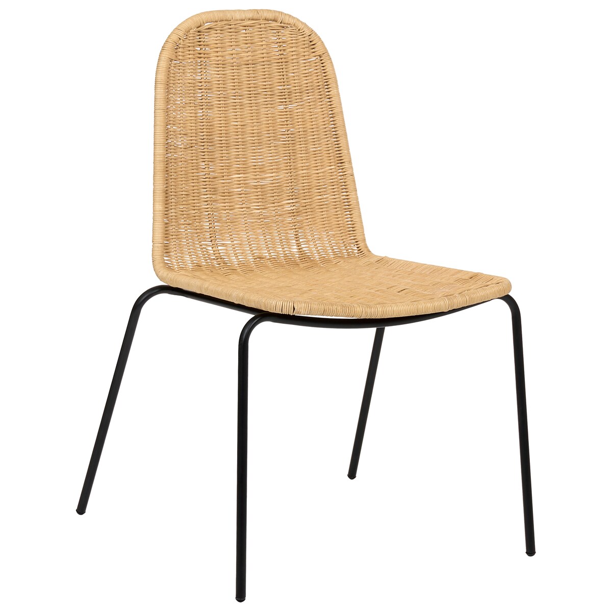 Zestaw 2 krzeseł do jadalni ROXTON Rattan Naturalny