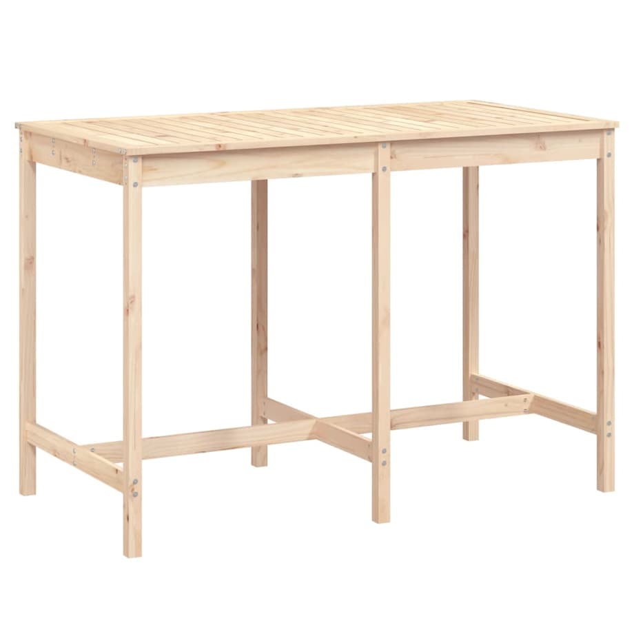 vidaXL Stół ogrodowy, 159,5x82,5x110 cm, lite drewno sosnowe