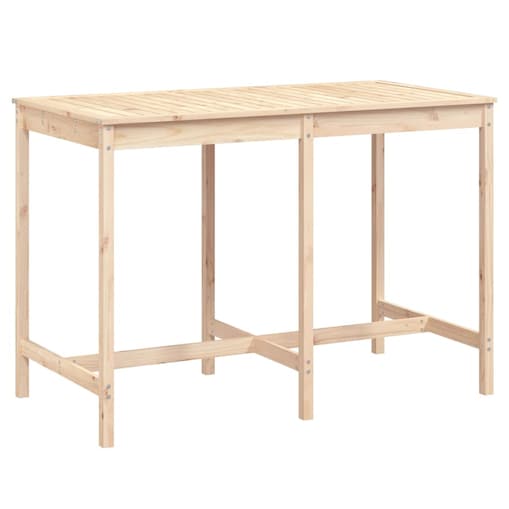vidaXL Stół ogrodowy, 159,5x82,5x110 cm, lite drewno sosnowe