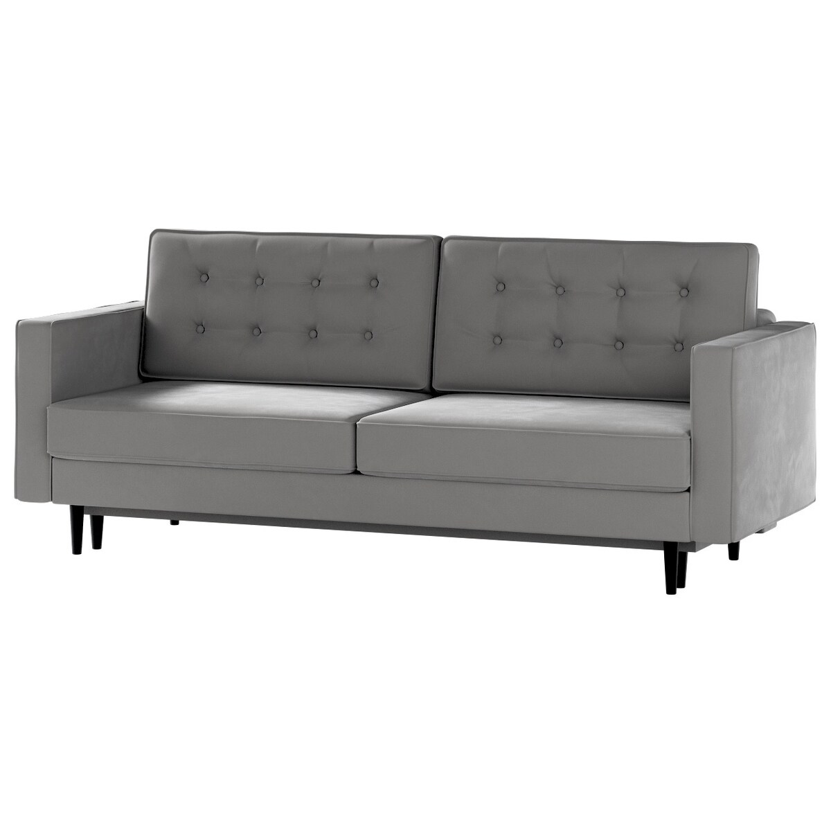 Sofa rozkładana Svein, ciepły szary, 224 x 97 x 91 cm, Tkaniny tapicerskie - sofy